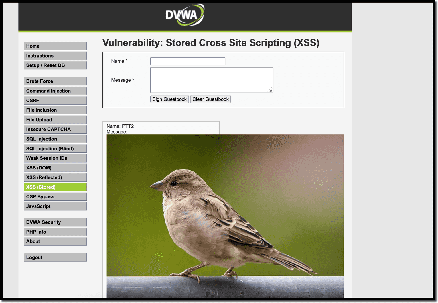 stored xss attack retrigger